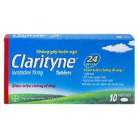 Thuốc Clarityne 10mg giảm các triệu chứng viêm mũi dị ứng, mề đay (1 vỉ x 10 viên)