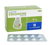 Thuốc COLCHICINE (Colchicin 1mg) Davipharm điều trị bệnh gút cấp