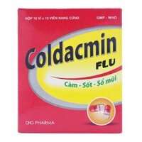 Thuốc Coldacmin Flu DHG điều trị triệu chứng cảm sốt, nhức đầu, đau nhức cơ bắp (10 vỉ x 10 viên)