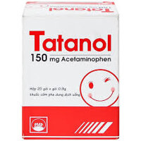 Thuốc cốm pha dung dịch uống Tatanol 150mg điều trị cảm cúm, nhức đầu (25 gói x 0.9g)