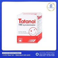 Thuốc cốm pha dung dịch uống Tatanol 150mg điều trị cảm cúm, nhức đầu (25 gói x 0.9g)