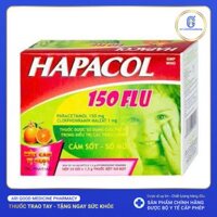 Thuốc cốm sủi bọt Hapacol 150 Flu trị triệu chứng cảm sốt, sổ mũi (24 gói x 1.5g)