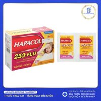 Thuốc cốm sủi bọt Hapacol 250 Flu trị cảm cúm, sổ mũi (24 gói x 1.5g)