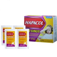 Thuốc cốm sủi bọt Hapacol 250 Flu trị cảm cúm sổ mũi 24 gói x 15g