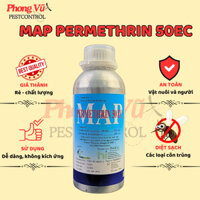 Thu.ốc côn trùng chai nhôm Permethrin 1 lít