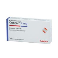 Thuốc Concor 5mg Merck (BISOPROLOL) – Điều trị tăng huyết áp (Hộp 3 vỉ x 10 viên)