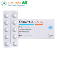 Thuốc Concor Cor 2.5 mg – Điều trị bệnh tim mạch hiệu quả