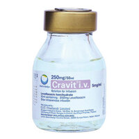 Thuốc Cravit i.v, thuốc kháng khuẩn quinolone đuờng truyền tĩnh mạch