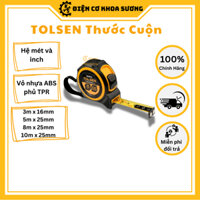 Thước cuộn 3m, 5m, 8m, 10m cao cấp có nam châm công nghiệp Tolsen 36002 - Hàng chính hãng