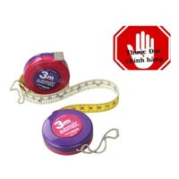 Thước cuộn 3M  Đức chuẩn  Hoechstmass có nút bấm tiện lợi chất liệu sợi dệt đẹp (giao màu ngẫu nhiên)