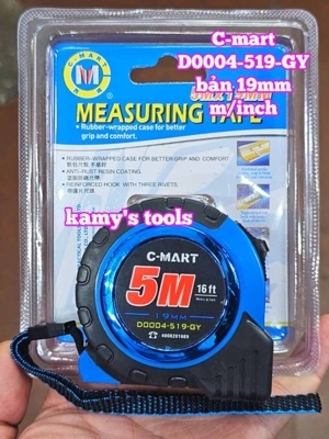 Thước cuộn bọc cao su C-Mart D0004-519-GY