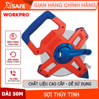 Thước cuộn dây dài sợi thủy tinh Workpro WP263004, dài 50m   Chính hãng