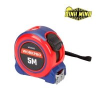 Thước cuộn dây nhựa, kích thước 7.5Mx25mm hệ mét có phủ lớp chống trầy xước đầu thước có nam châm Workpro - WP261071