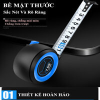 Thước cuộn thép mini Zoyi cao cấp loại 5m3m bản rộng 19mm chất liệu nhựa ABG và cao su chống va đập - 5M