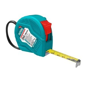 Thước cuộn thép nền vàng 16mm Total TMT126331, 3m