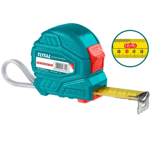 Thước cuộn thép nền vàng 25mm Total TMT126352, 5m