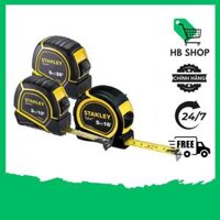 Thước Cuộn Thép Tylon Stanley Bọc Cao Su, lưỡi thép dẻo, thước đo vỏ nhựa ABS bọc cao su bền bỉ, dòng thước cuộn thế hệ
