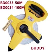 Thước Cuộn Xách Tay Sợi Vải Thuỷ Tinh 50m BD0033 & 100m BD0034 BUDDY