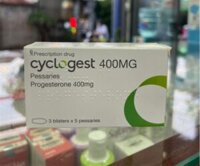 Thuốc Cyclogest 400mg (Progesterone) – Hộp 3 vỉ x 5 viên đặt