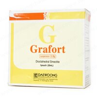 Thuốc dạ dày tá tràng Grafort 3g - Dioctahedral smectite 3g, Hộp 20 gói 20ml