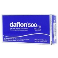 Thuốc Daflon 500mg điều trị các triệu chứng suy giảm tĩnh mạch bạch huyết và trĩ cấp (4 vỉ x 15 viên)