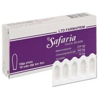 Thuốc đặt âm đạo Safaria điều trị nhiễm khuẩn và nấm âm đạo, viêm âm đạo