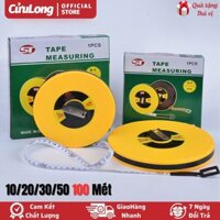Thước Dây Cuộn Rút 10 20 30 50 mét đo chiều cao chiều dài thước đo dây vải 100 mét