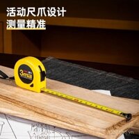 Thước dây Deli 5m thước đo gia đình chính xác cao 3m thước dây vòng 5.7m 10m hộp thước dây thép dày và cứng