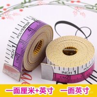 Thước dây inch chất lượng cao 1.5m thước cắt mềm đo cơ thể chiều cao đo quần áo thước đo hệ mét và hệ Imperial