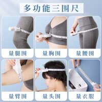 Thước dây mềm để đo cơ thể, thước dây cho vòng eo và hông, thước dây hình chữ Y, thước dây tự động ba chiều, thước dây mềm cho thể dục và giảm cân, thiết kế đặc biệt để đo ngực, eo, hông và cánh tay