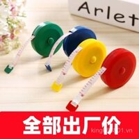 Thước dây mini thu gọn, thước dây mềm gia đình, thước đo tự động, thước nhựa ba thước, chiều cao 1.5m