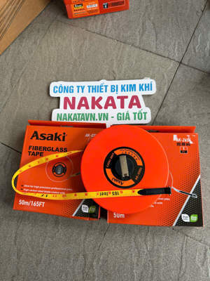 Thước dây nhựa nền vàng Asaki AK-0393