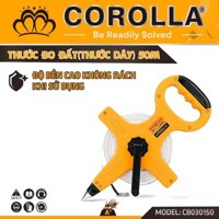 Thước Dây, Thước Cuộn Đo Đất 50m Chính Hãng COROLLA Số Vạch Rõ Ràng, Đo Lường Nhanh Gọn,Chính Xác