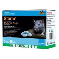 Thuốc diệt chuột Storm hộp 5 gói × 20 viên