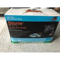 Thuốc diệt chuột Storm hộp 5 gói mỗi hộp 20 viên (CỰC KỲ HIỆU QUẢ)