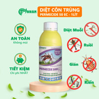 Thuốc Diệt Côn Trùng Các Loại Permecide 50 EC chai 1 lít - Diệt Côn Trùng An Nam
