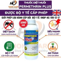 Thuốc Diệt Muỗi PERMETHRIN PLUS 1000ml, Nhập Khẩu Anh Quốc Không Mùi, Thuốc Phun Muỗi Y Tế Diệt Muỗi Kháng – HOME CARE