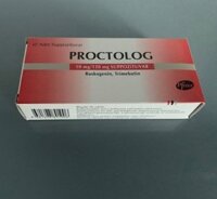 Thuốc điều trị bệnh trĩ Proctolog 10mg/120mg – Giảm đau, kháng viêm, giảm sưng (Hộp 10 viên đặt)