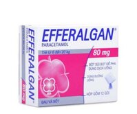 Thuốc điều trị các triệu chứng đau đầu dạng bột sủi Efferalgan 80mg (12 gói/hộp)