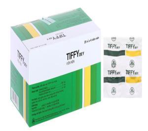 Thuốc điều trị các triệu chứng cảm cúm Tiffy Dey (25 vỉ x 4 viên)