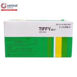 Thuốc điều trị các triệu chứng cảm cúm Tiffy Dey (25 vỉ x 4 viên)