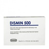Thuốc điều trị dấu hiệu và triệu chứng suy tĩnh mạch mạn tính Dismin 500 (Hôp 2 vỉ x 12 viên)