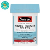Thuốc điều trị Gout Swisse Ultiboost High Strength Celery 5000mg 50 viên