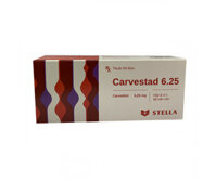 Thuốc điều trị tăng huyết áp Carvestad 6.25mg (3 vỉ x 10 viên/hộp)