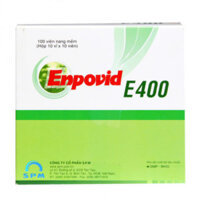 Thuốc điều trị và dự phòng tình trạng thiếu vitamin E Enpovid E400 (10 vỉ x 10 viên/hộp)