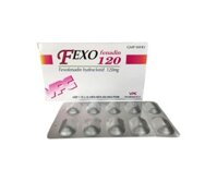 Thuốc điều trị viêm mũi dị ứng & nổi mề đay vô căn mãn tính Fexofenadin 120mg VPC (10 viên/hộp)
