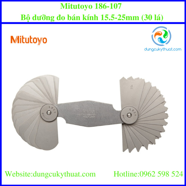 Thước đo bán kính 30 lá Mitutoyo 186-107