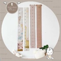 Thước Đo Chiều Cao Dán Tường Cho Bé Hoạ Tiết Dễ Thương Chất Liệu Vải PVC Không Thấm Nước - Shop Mẹ Sam