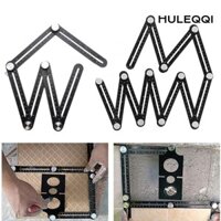 Thước đo góc HULEQI, Dụng cụ định vị đa năng Thước đa góc, Bộ định vị hướng mũi khoan gấp 6 / 12 bằng hợp kim nhôm