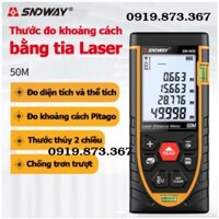 Thước Đo Khoảng Cách bằng tia Laser SNDWAY SW-M50 50m